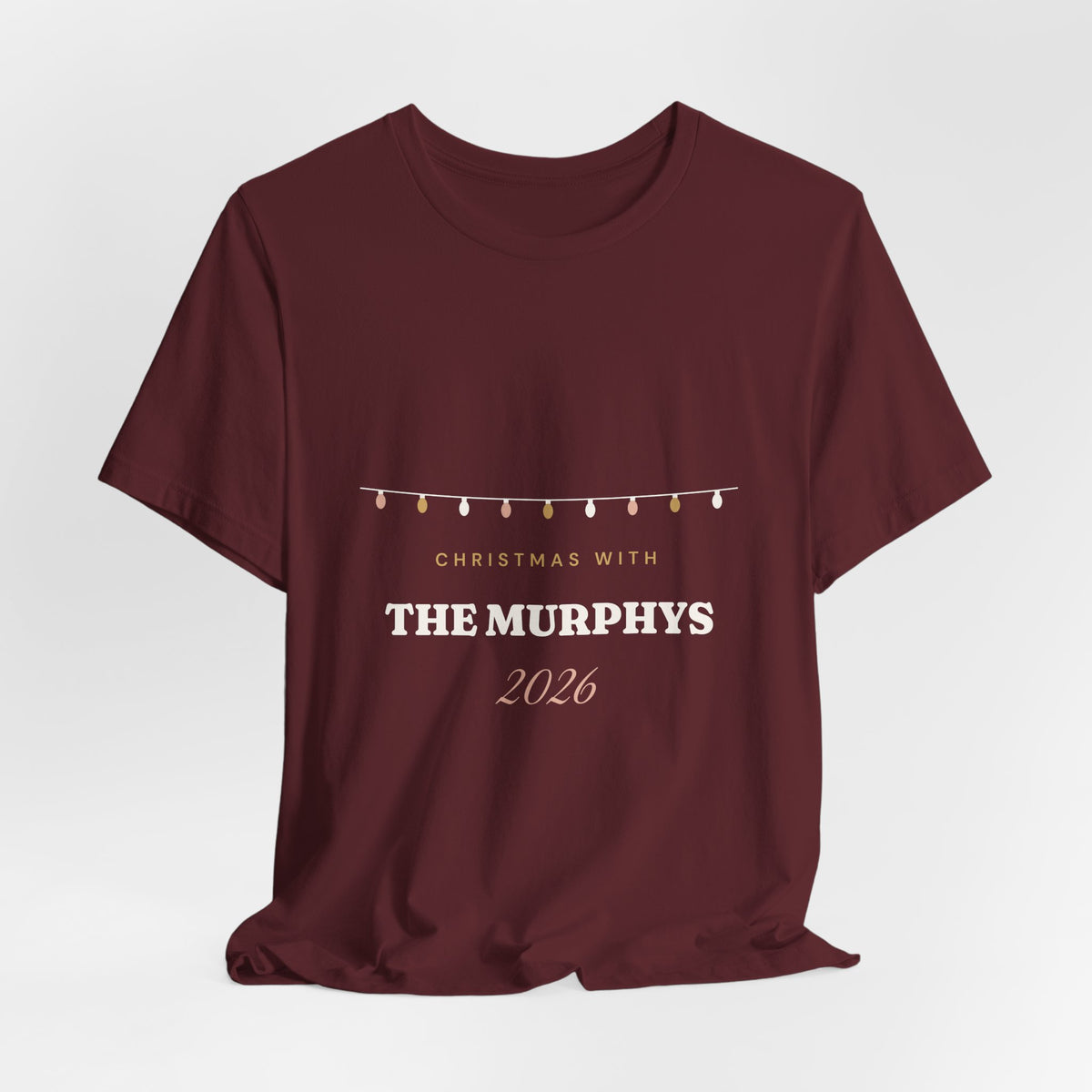 Personalised Christmas With The Family 2026 T-Shirt