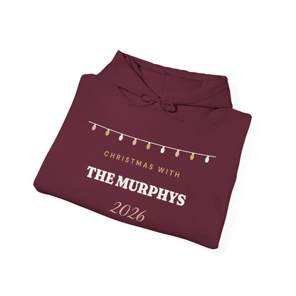 Personalised Christmas With The Family 2026 Hoodie