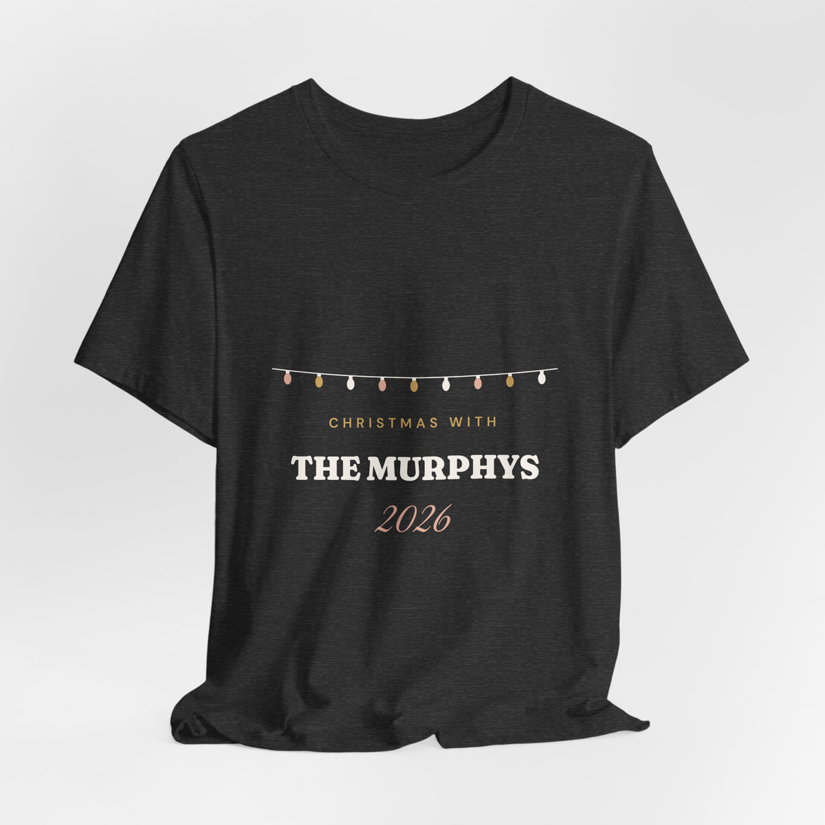 Personalised Christmas With The Family 2026 T-Shirt
