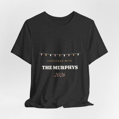 Personalised Christmas With The Family 2026 T-Shirt