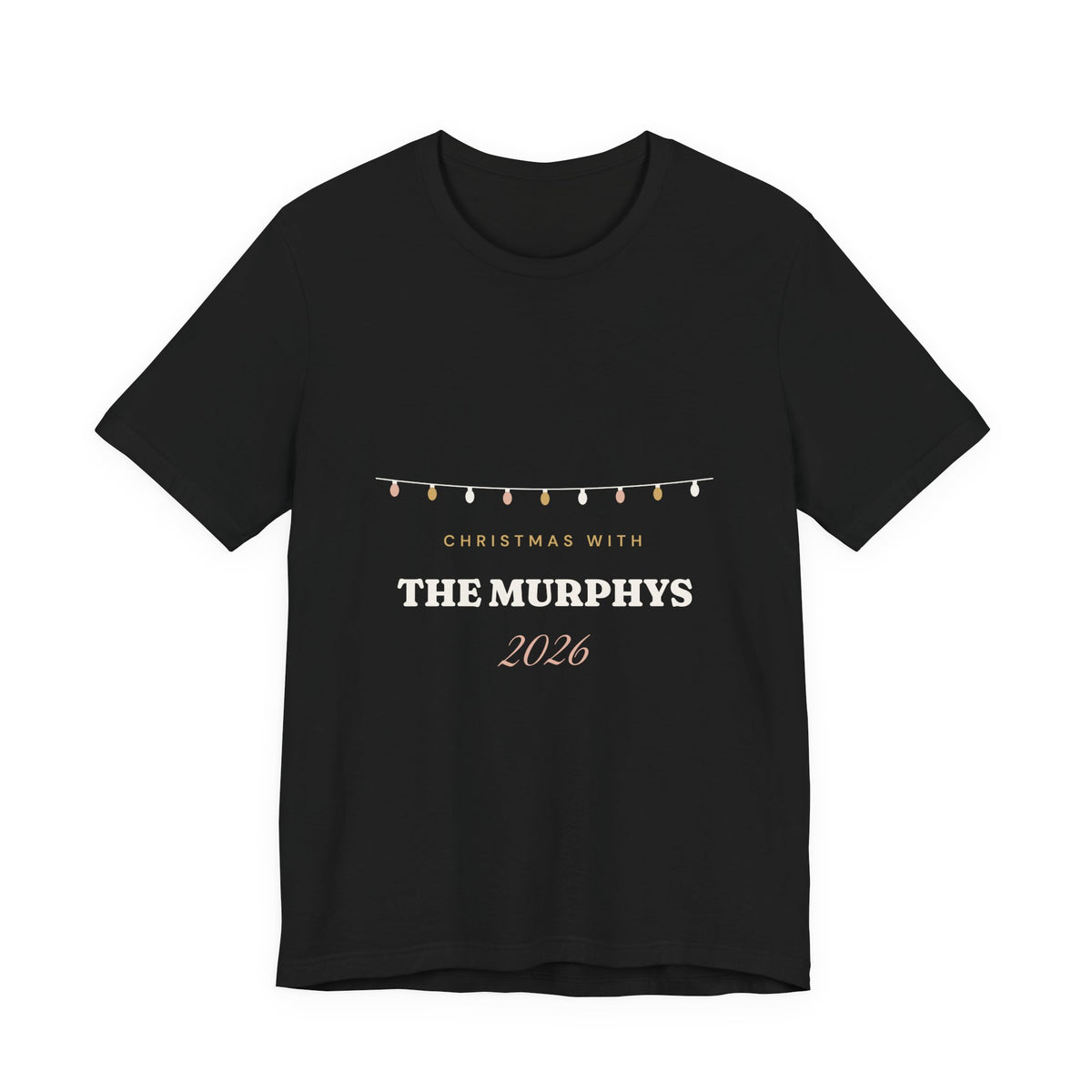 Personalised Christmas With The Family 2026 T-Shirt