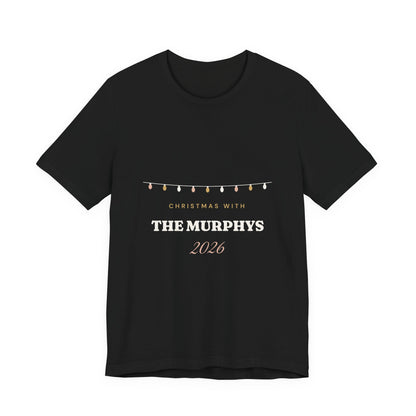 Personalised Christmas With The Family 2026 T-Shirt