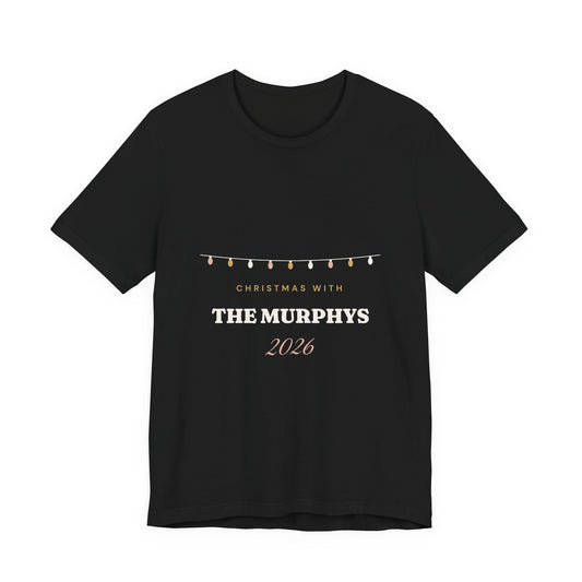 Personalised Christmas With The Family 2026 T-Shirt
