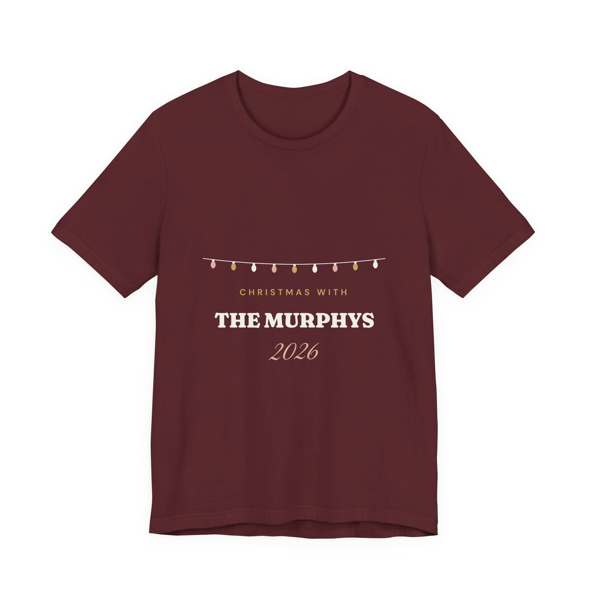 Personalised Christmas With The Family 2026 T-Shirt