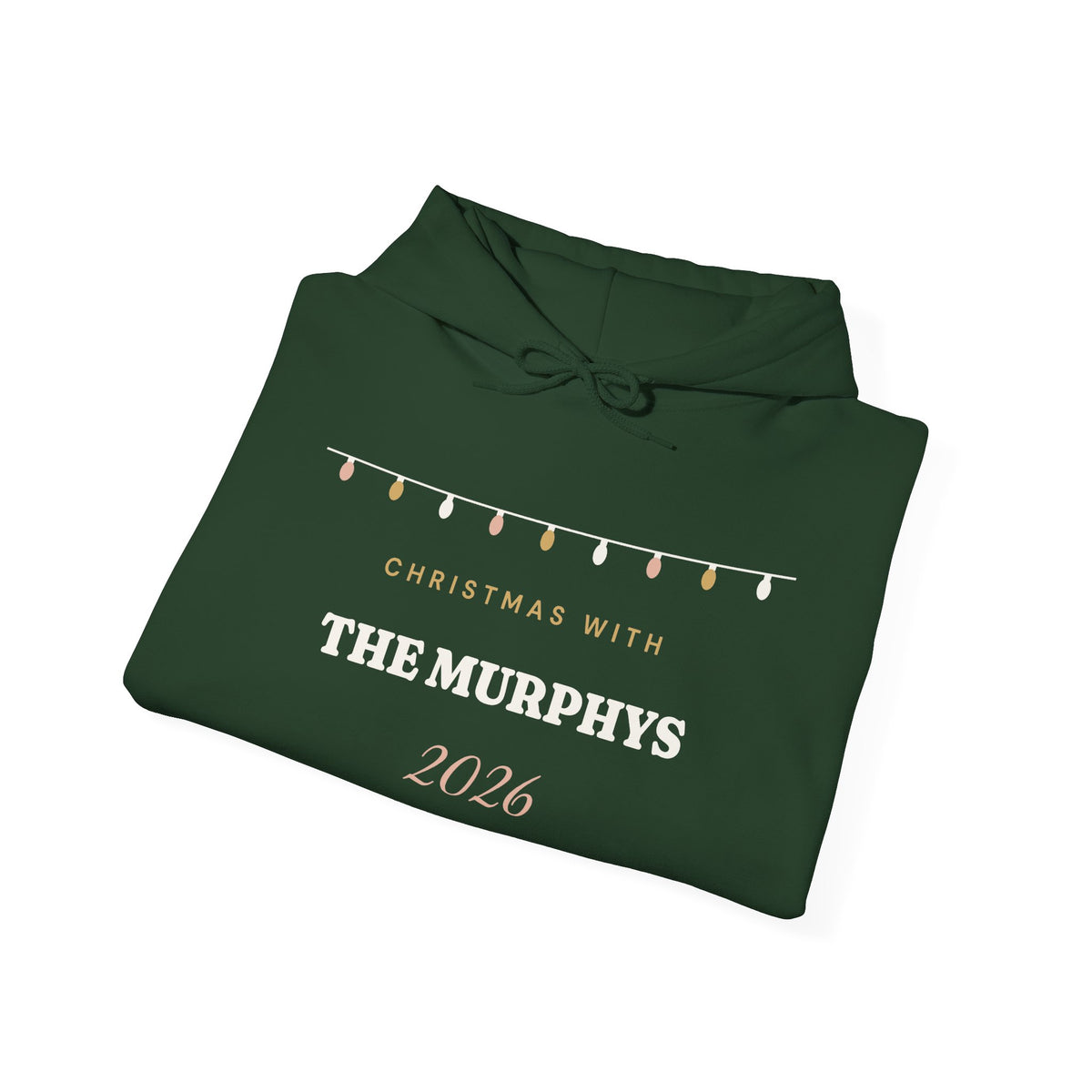 Personalised Christmas With The Family 2026 Hoodie