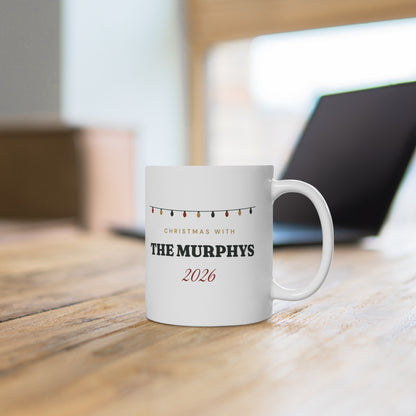 Personalised Christmas With The Family 2026 Mug