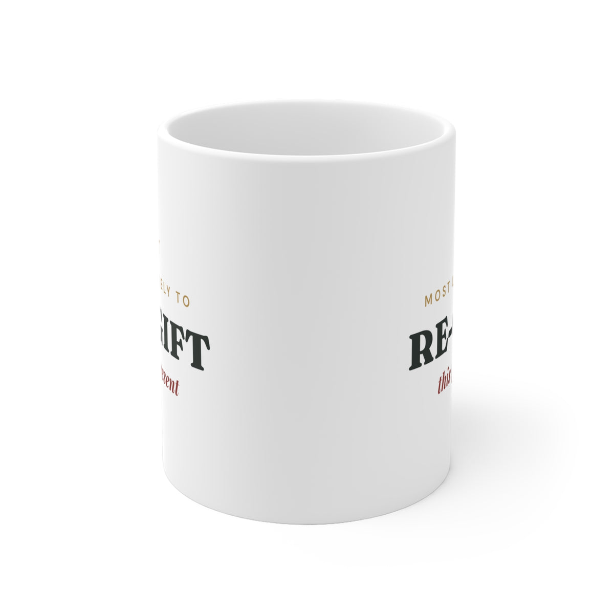 Most Likely To Re-gift This Present Mug
