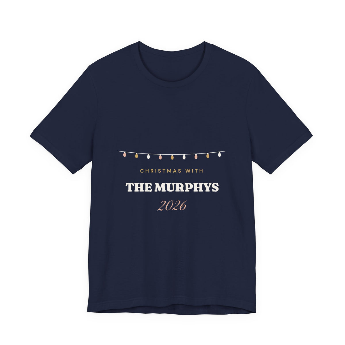 Personalised Christmas With The Family 2026 T-Shirt