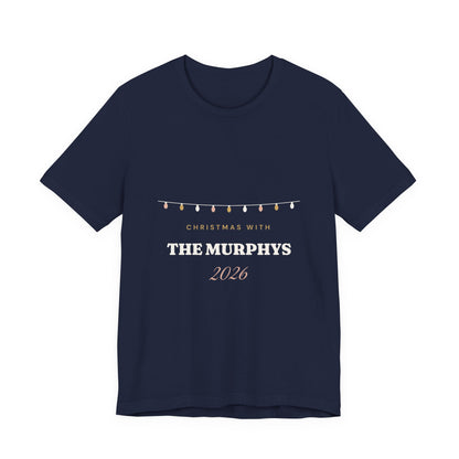 Personalised Christmas With The Family 2026 T-Shirt
