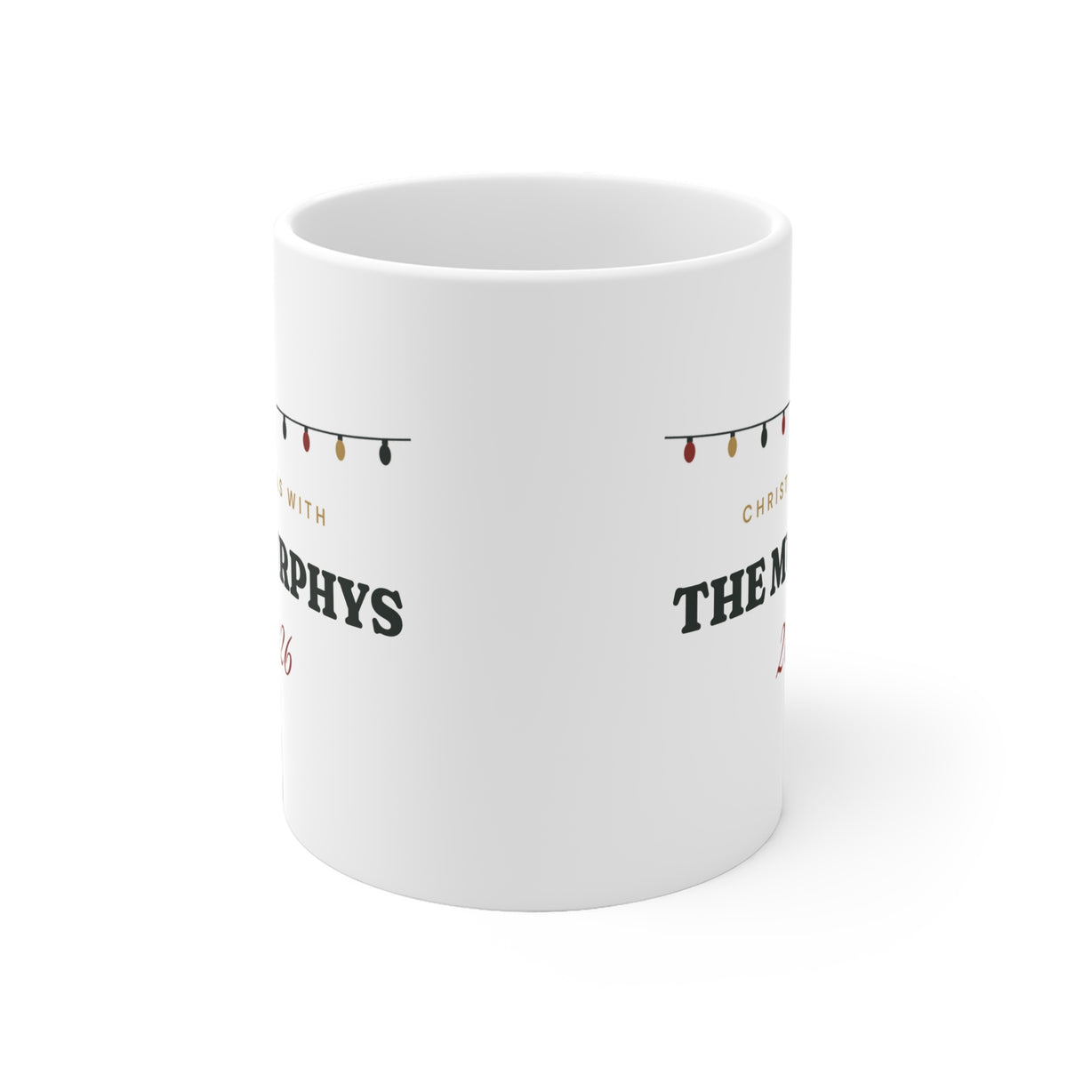 Personalised Christmas With The Family 2026 Mug