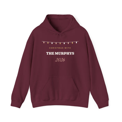 Personalised Christmas With The Family 2026 Hoodie