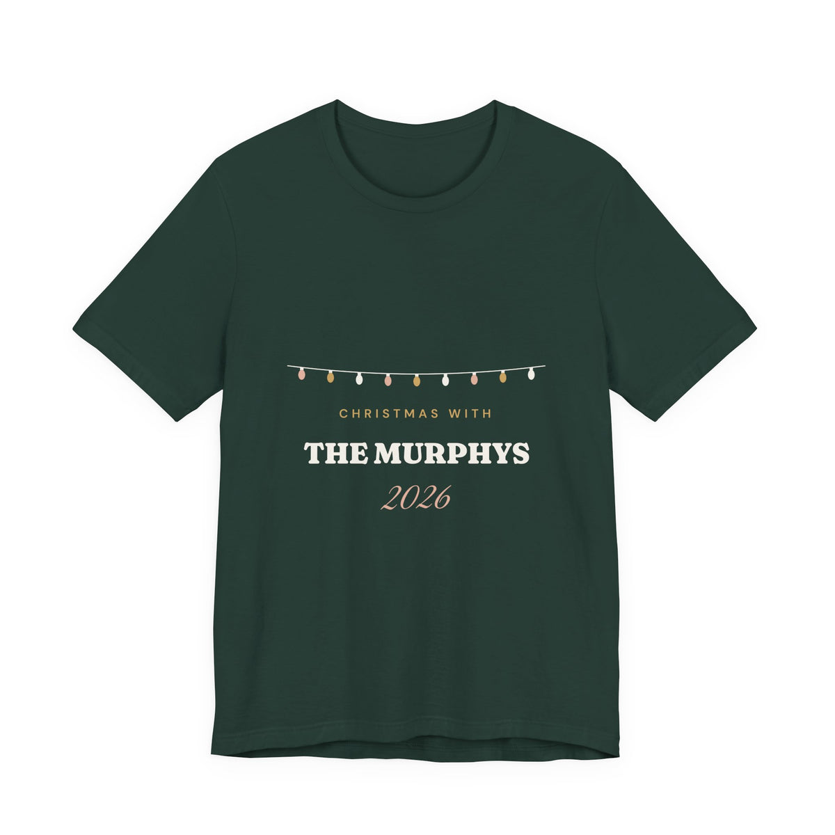 Personalised Christmas With The Family 2026 T-Shirt