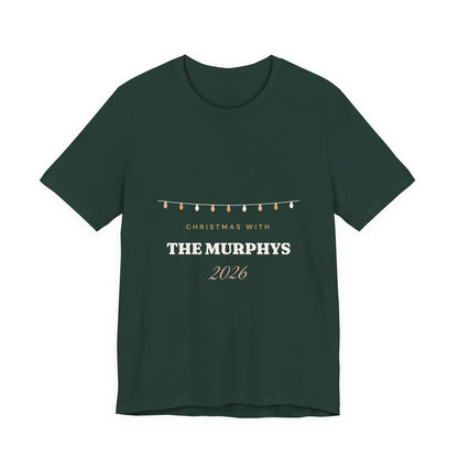 Personalised Christmas With The Family 2026 T-Shirt