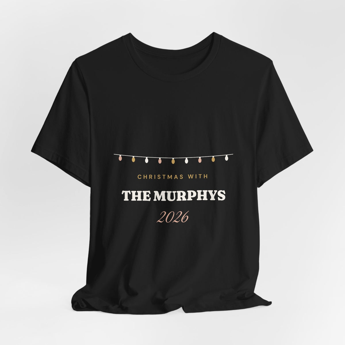 Personalised Christmas With The Family 2026 T-Shirt