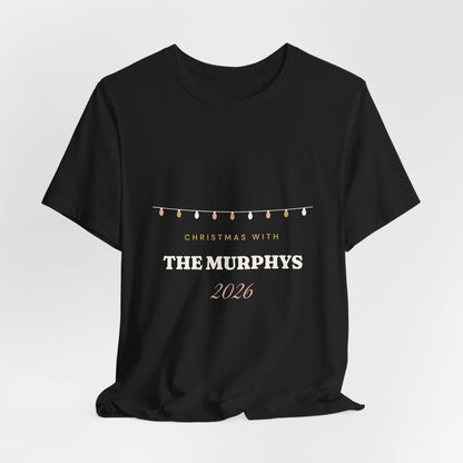 Personalised Christmas With The Family 2026 T-Shirt