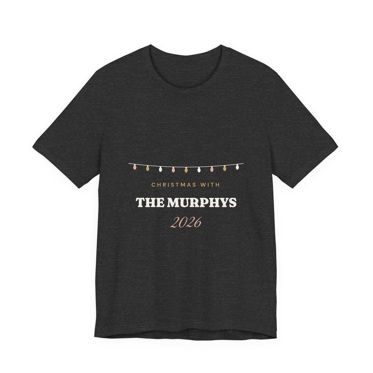 Personalised Christmas With The Family 2026 T-Shirt
