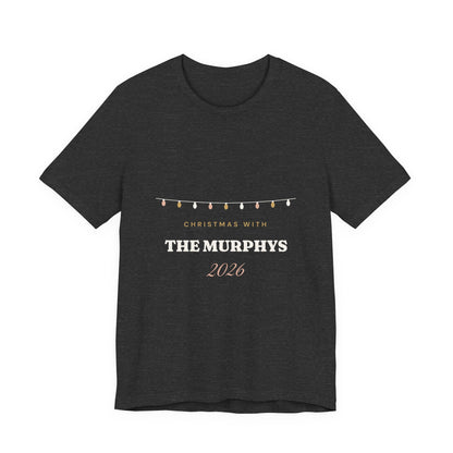Personalised Christmas With The Family 2026 T-Shirt