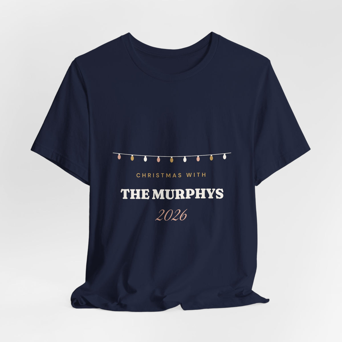 Personalised Christmas With The Family 2026 T-Shirt
